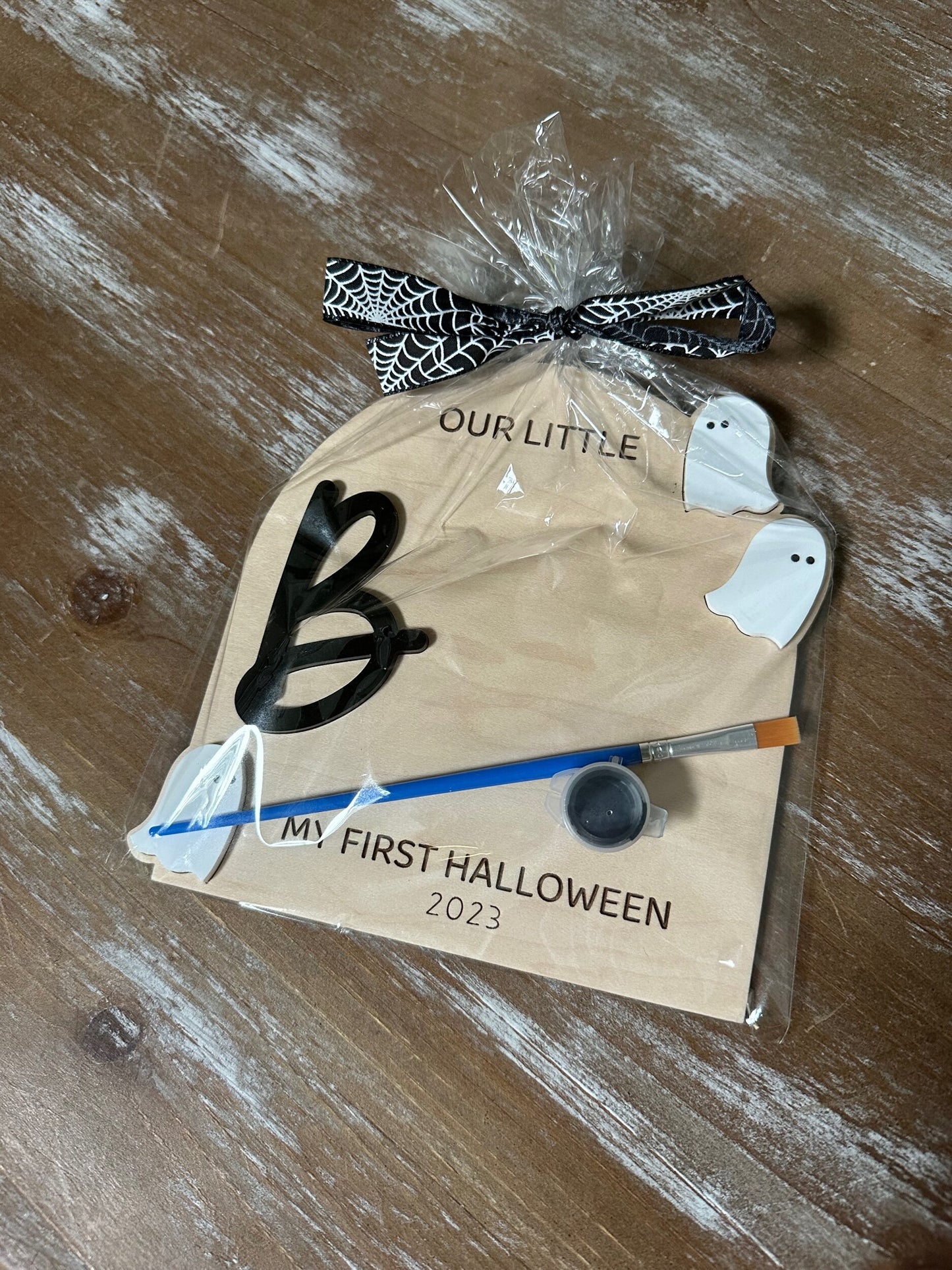 My First Halloween - Our Little BOO (Handprint/Footprint Sign)