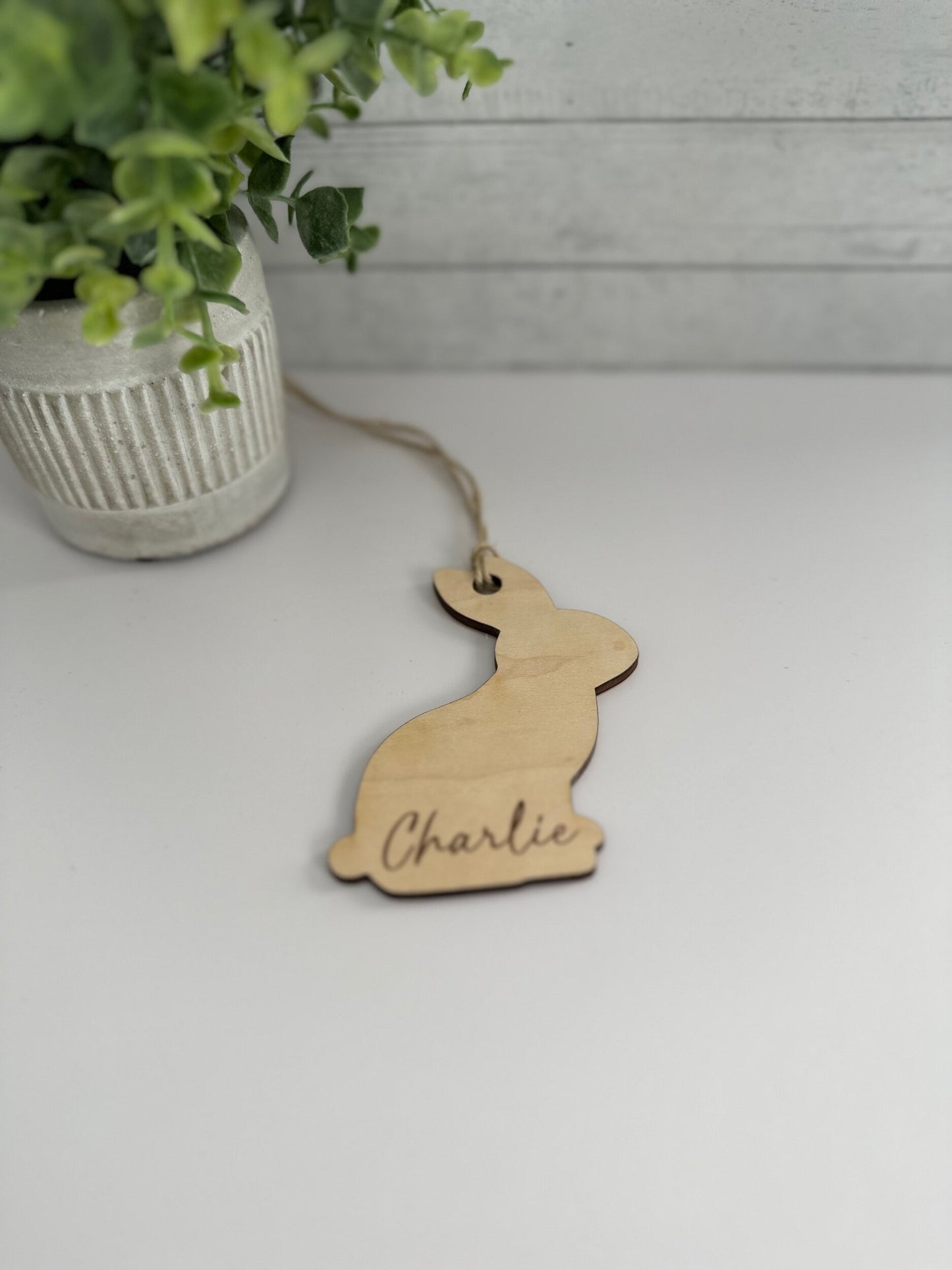 Easter Basket Wood Tag