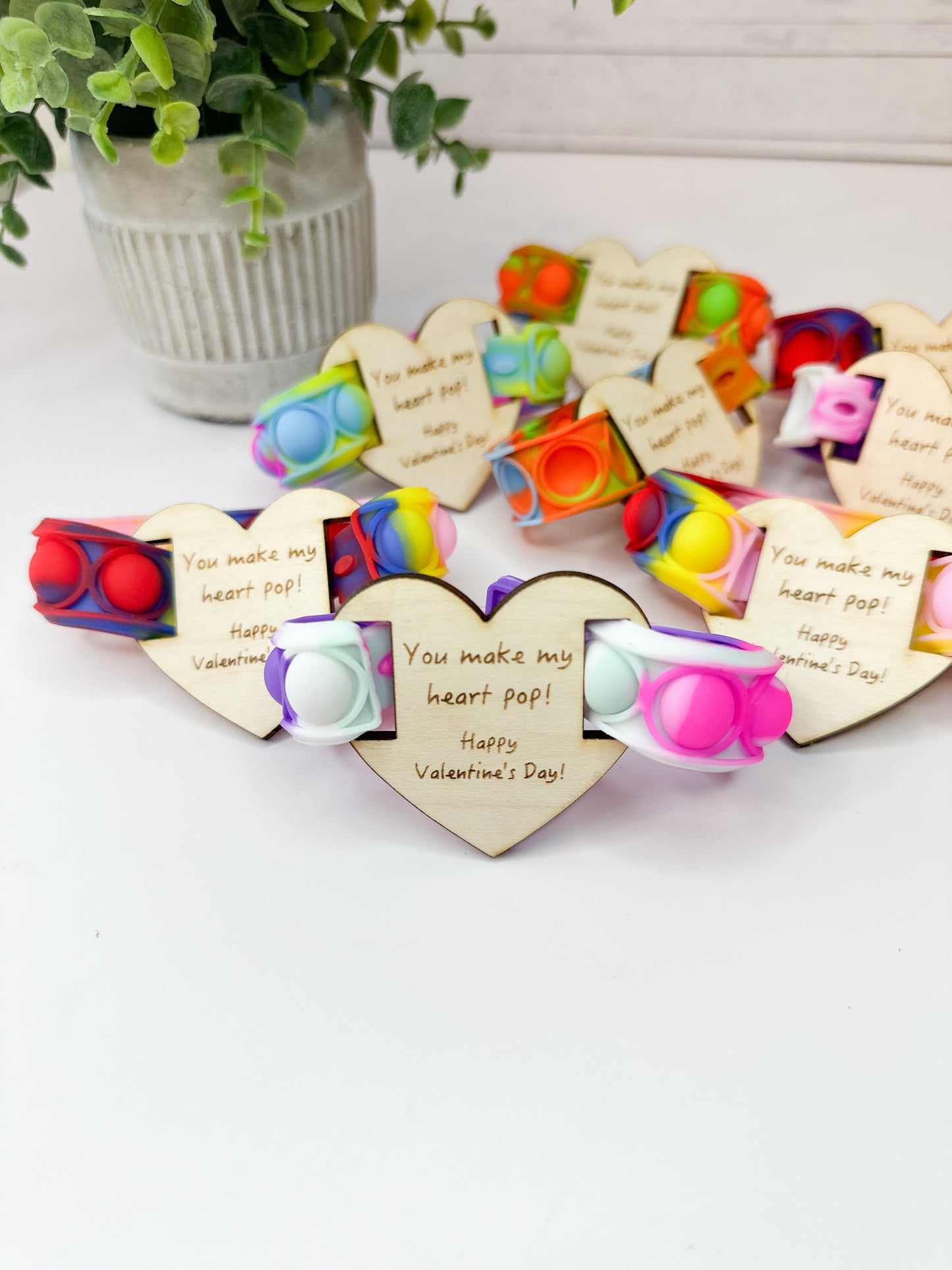 Valentine's Day Pop Fidget Bracelet