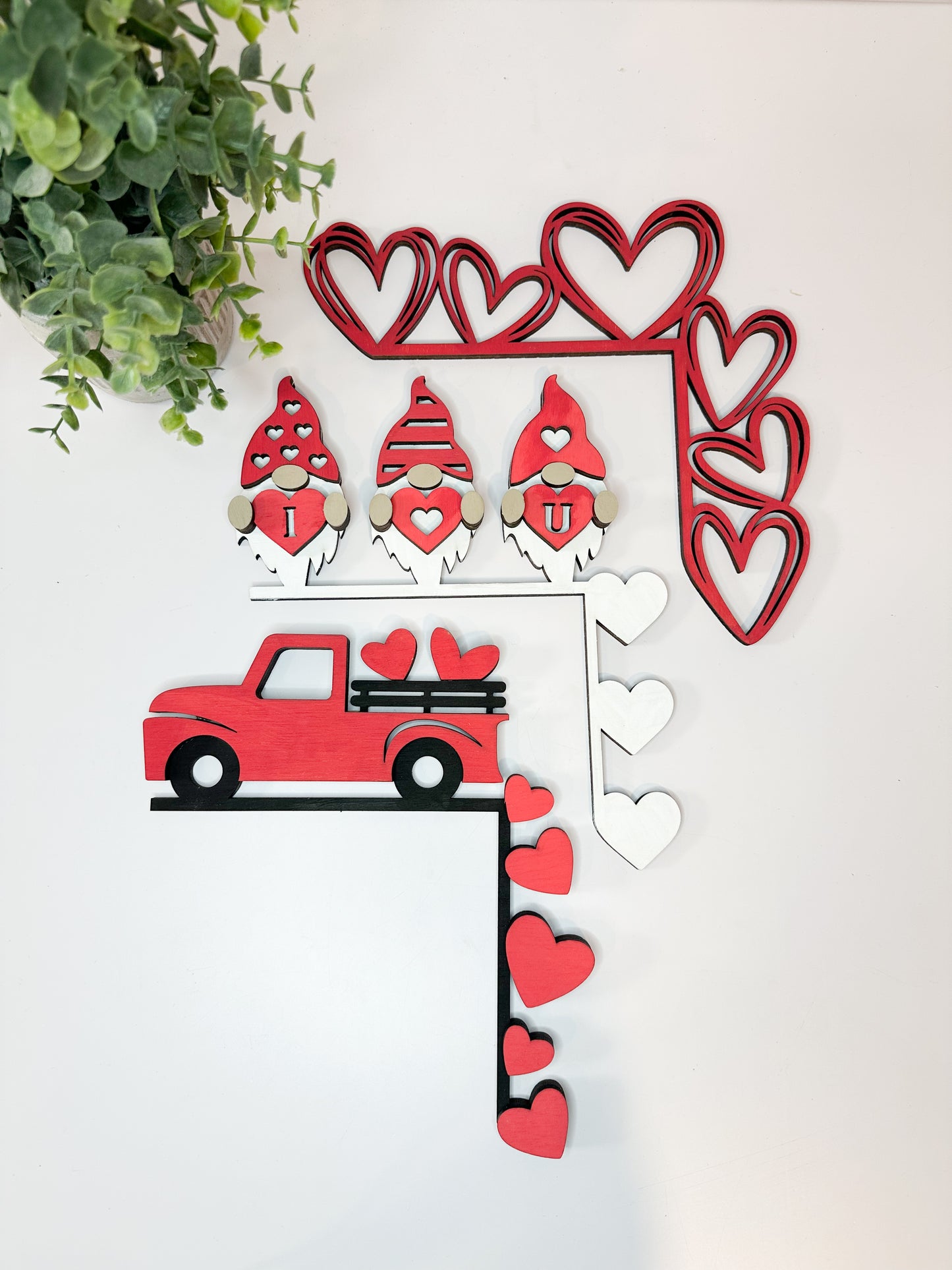 Door frame wooden decor