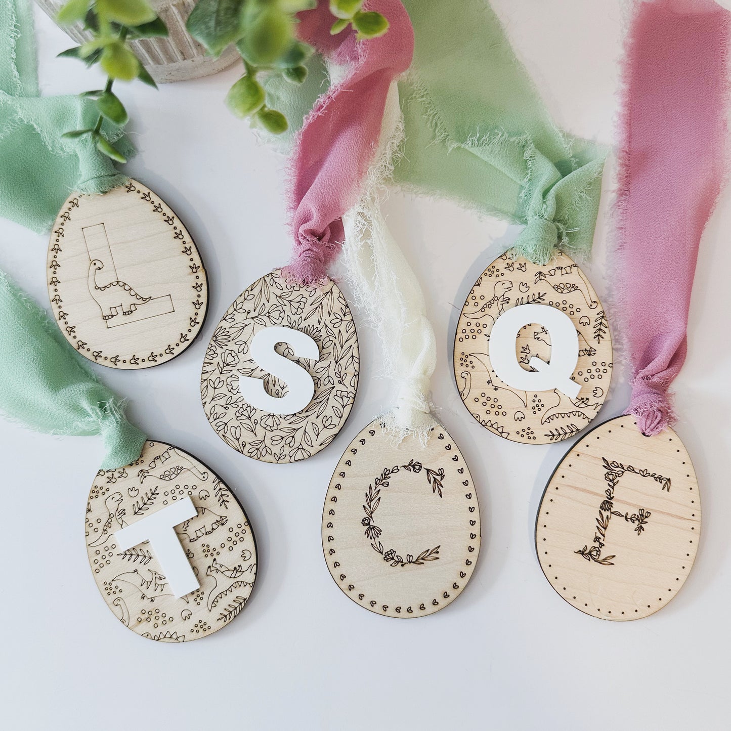 Easter Basket Wood Tag