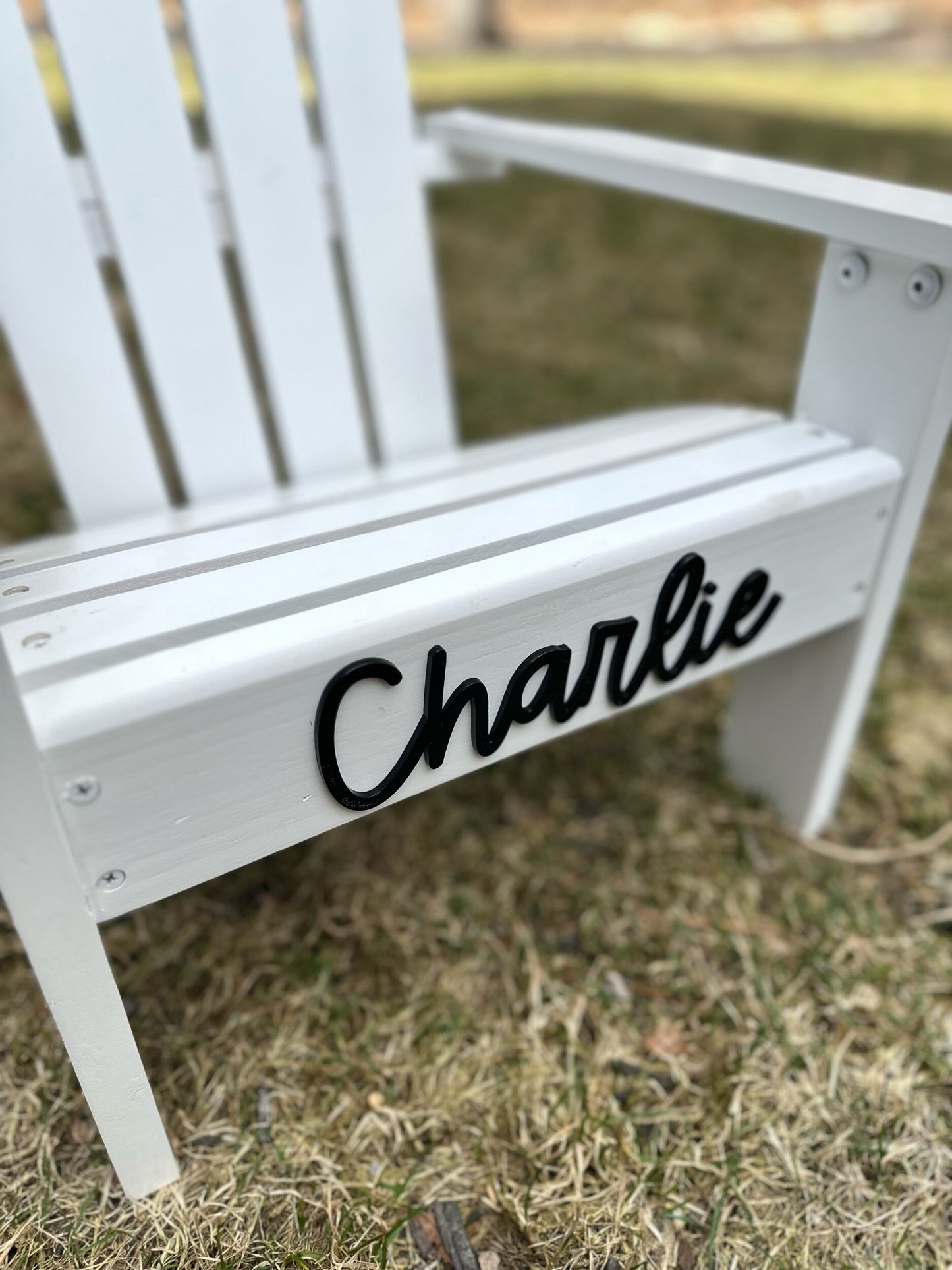 Kids Customized Adirondack Chair Name Plate