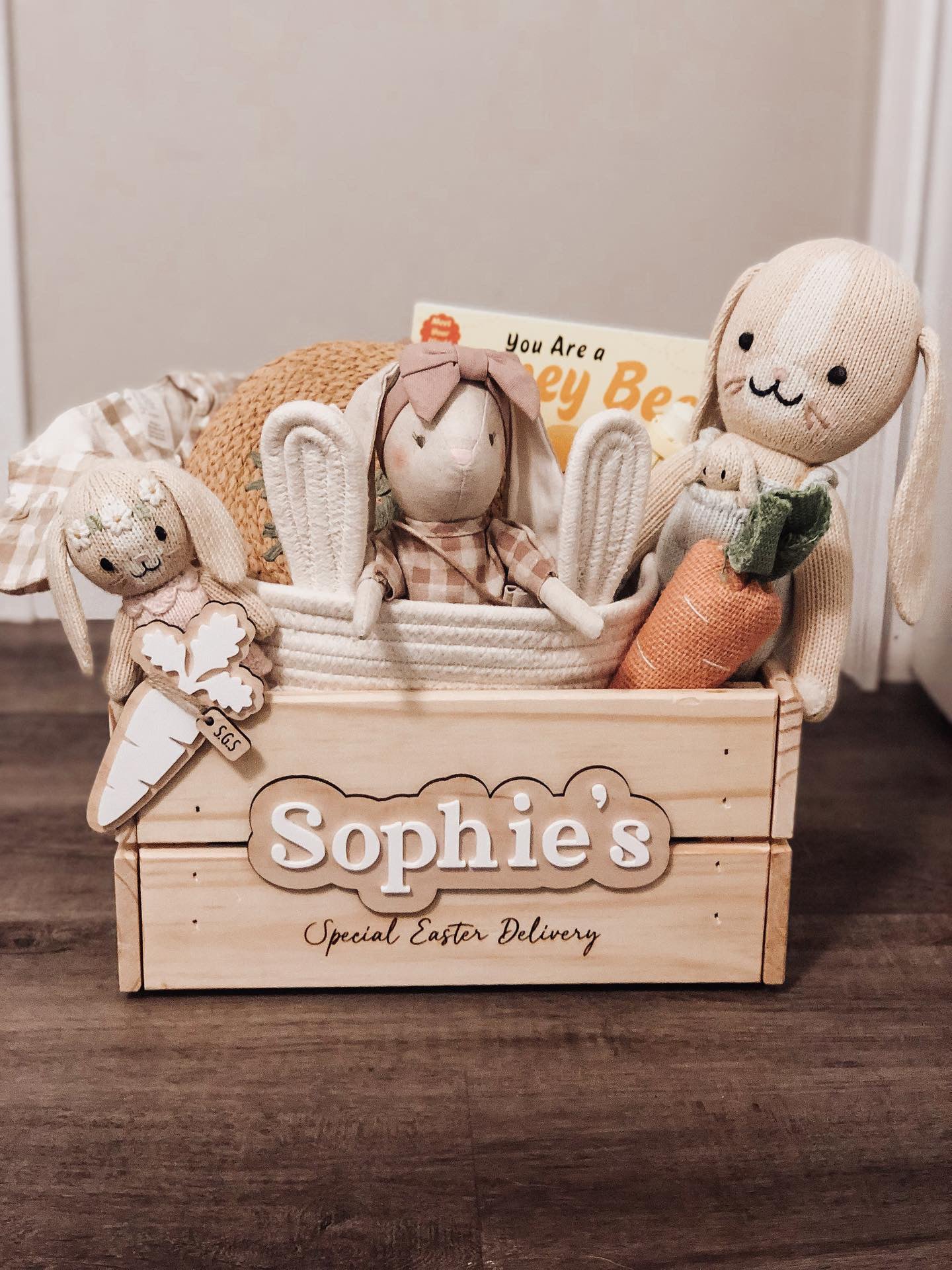 Personalized Carrot Easter Basket Tags
