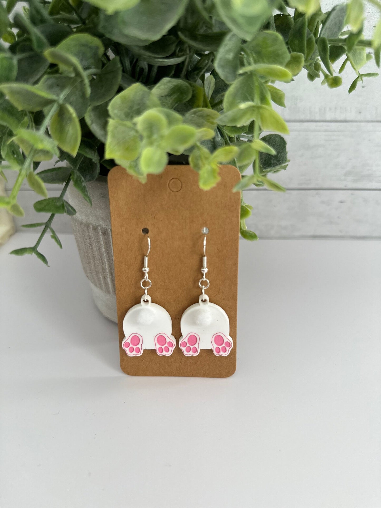 Easter Bunny Butt Hanging Earrings