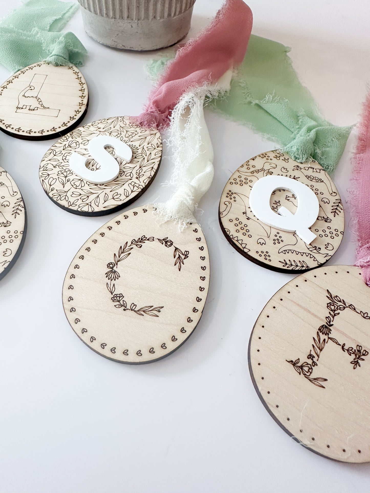 Easter Basket Wood Tag