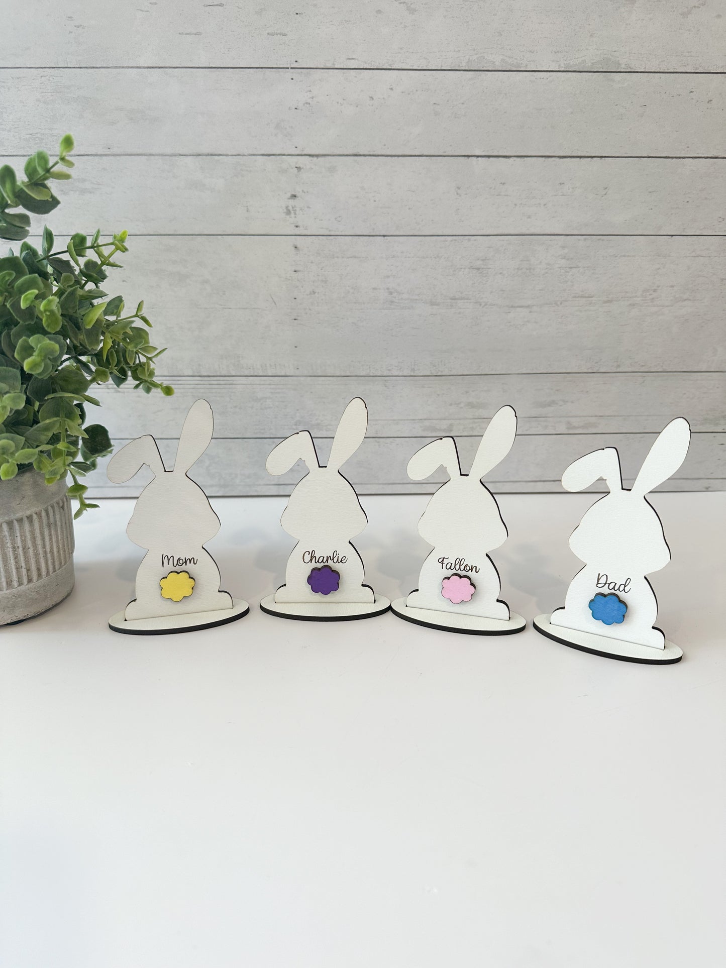 Freestanding Personalized Bunnies