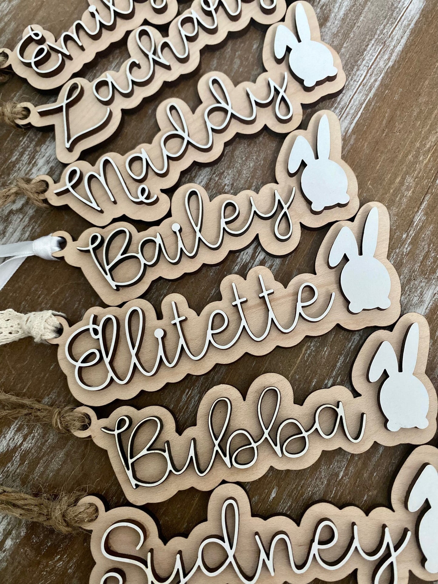 Easter Basket Bunny Tags