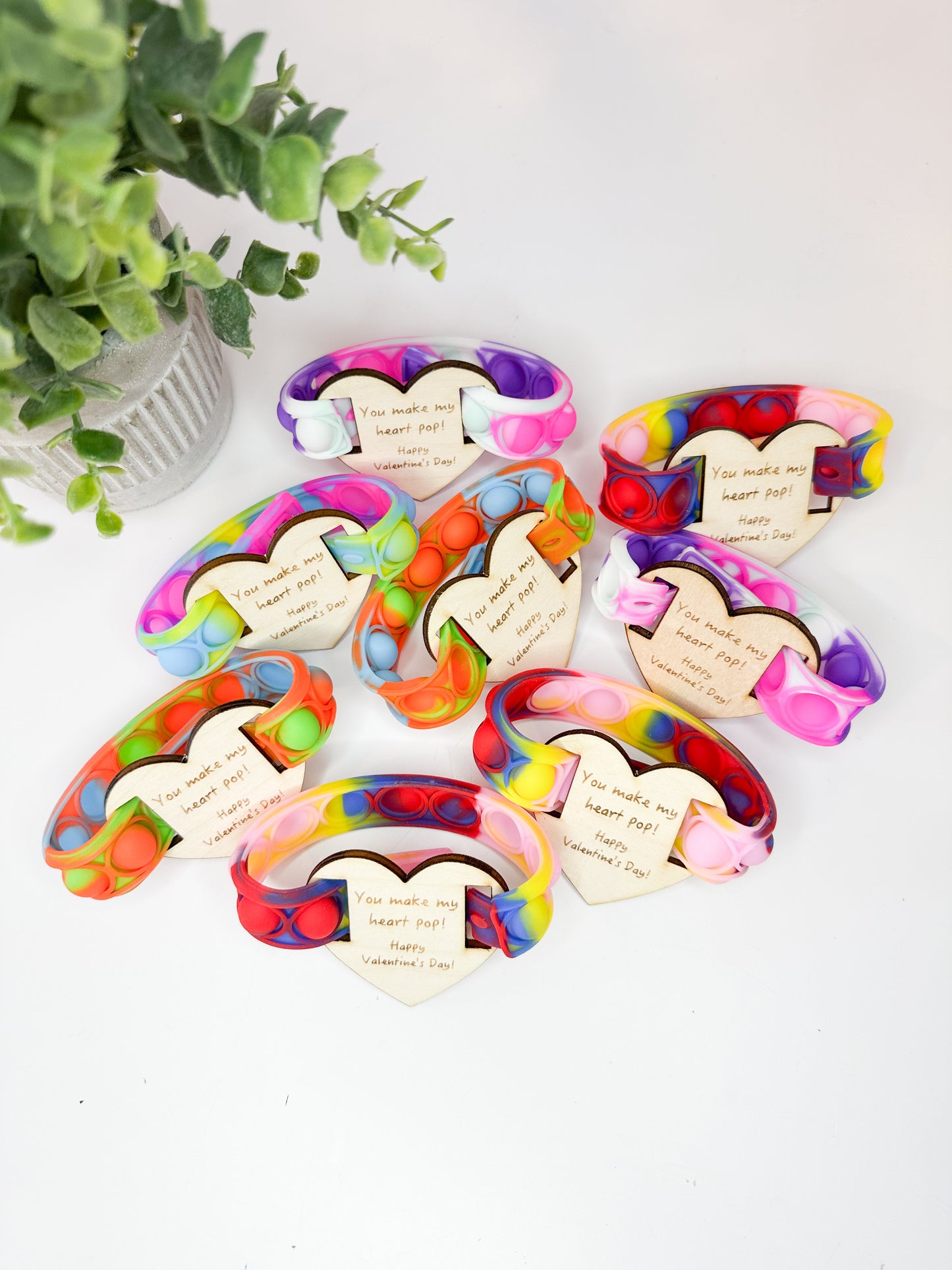 Valentine's Day Pop Fidget Bracelet