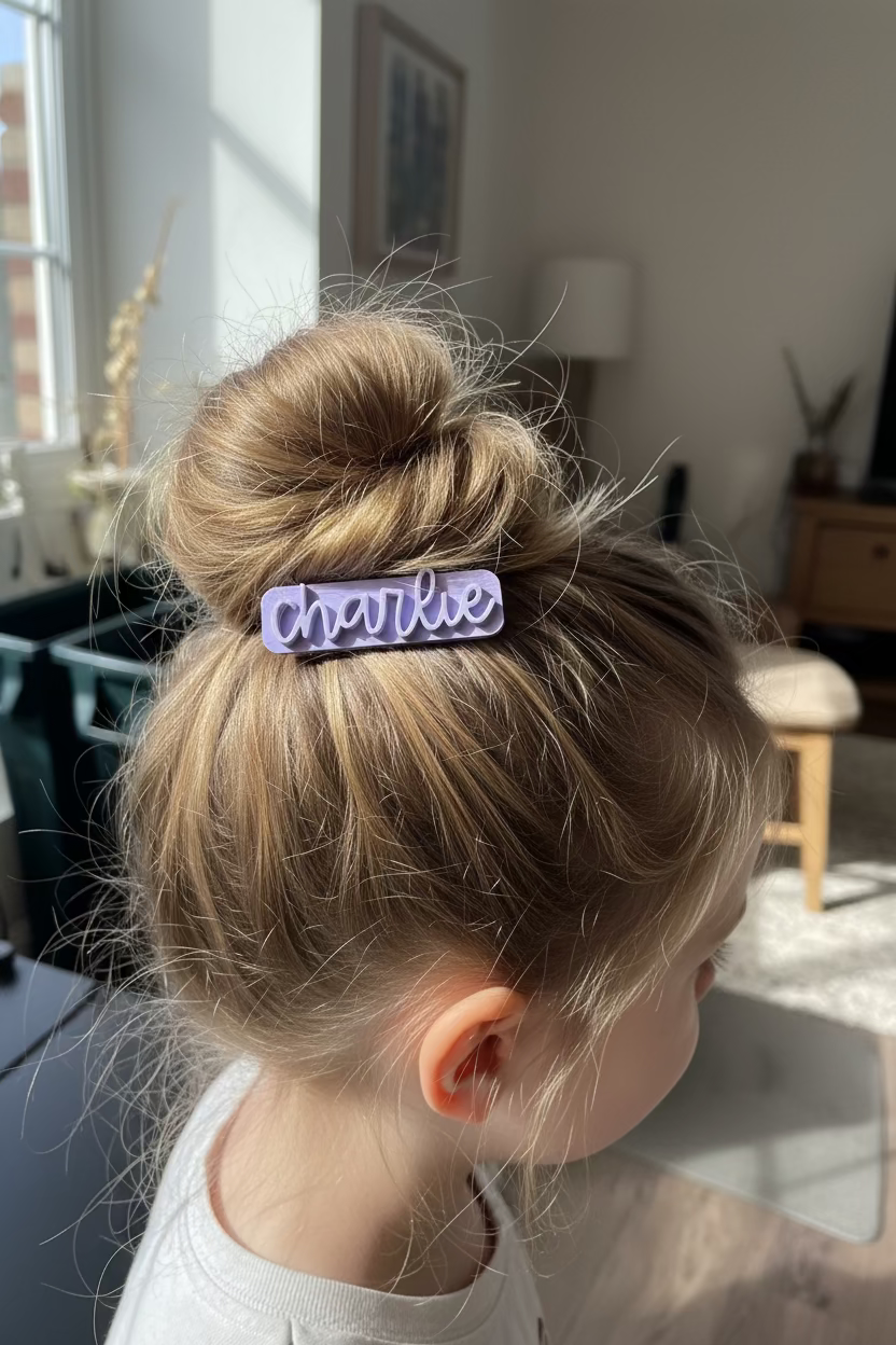 Custom Name Hair Clips