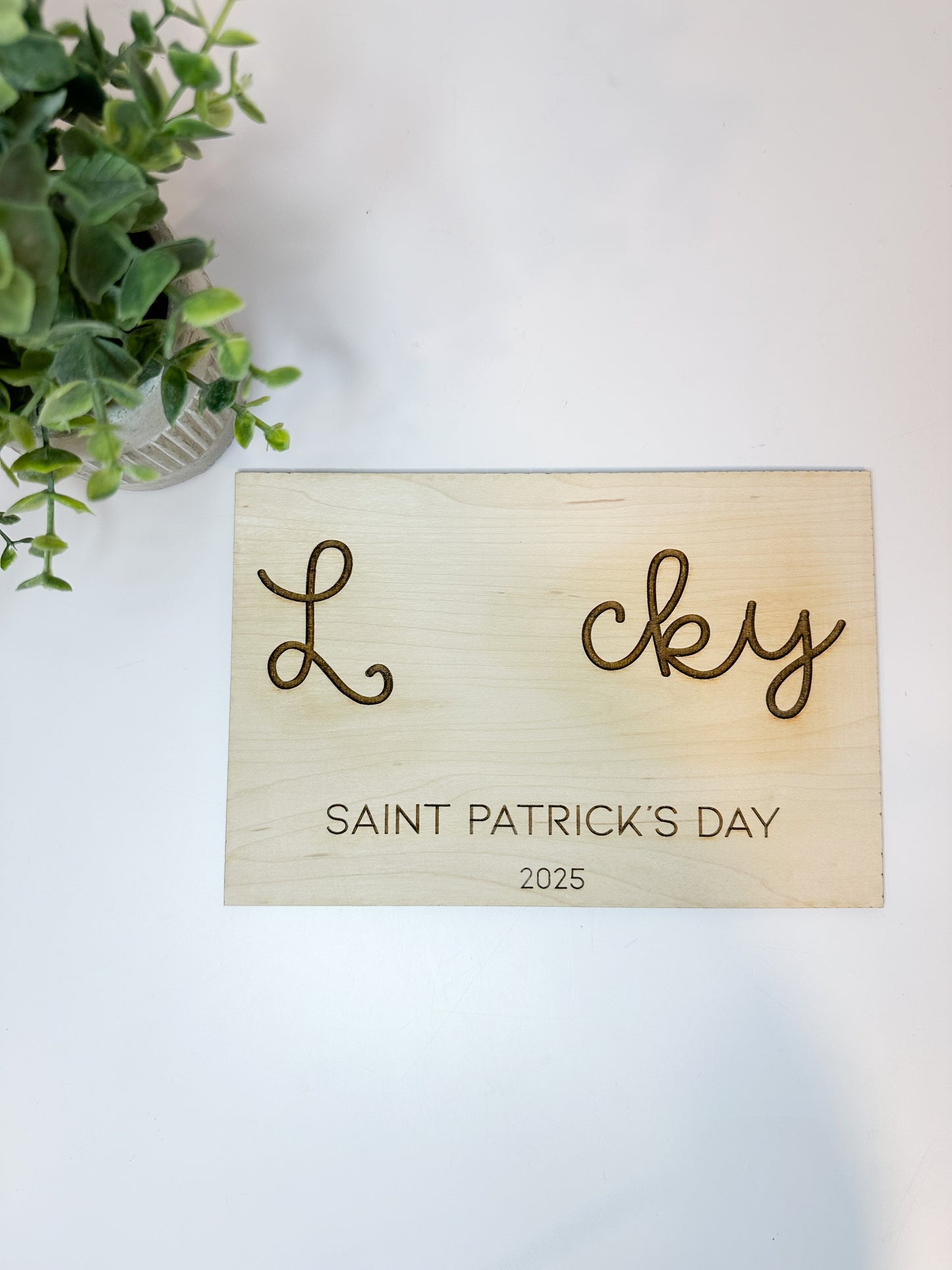LUCKY clover Handprint Craft