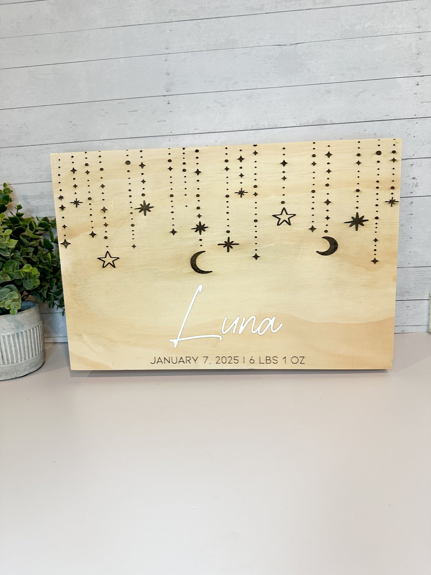 Wood Baby Keepsake Box