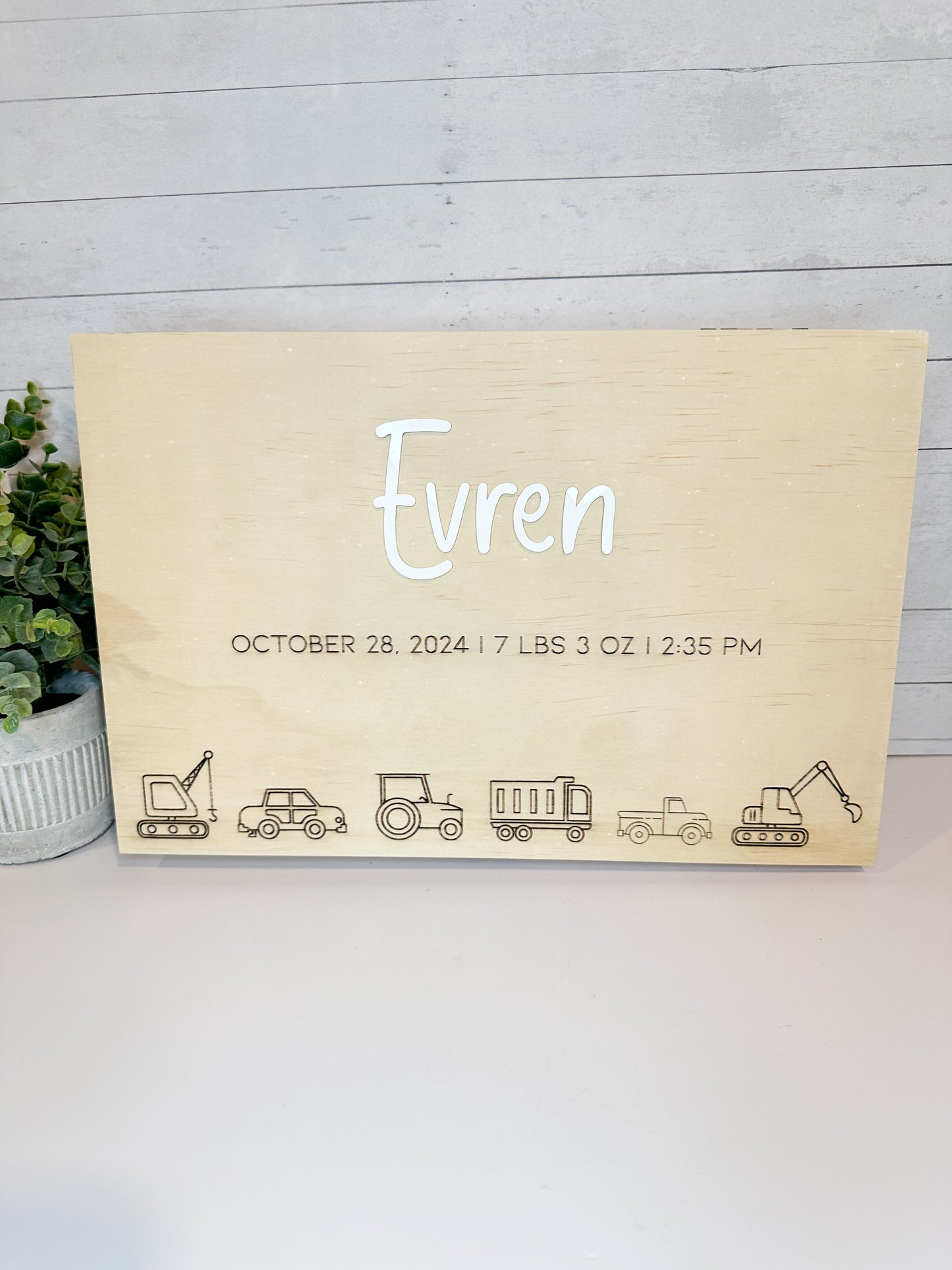 Wood Baby Keepsake Box