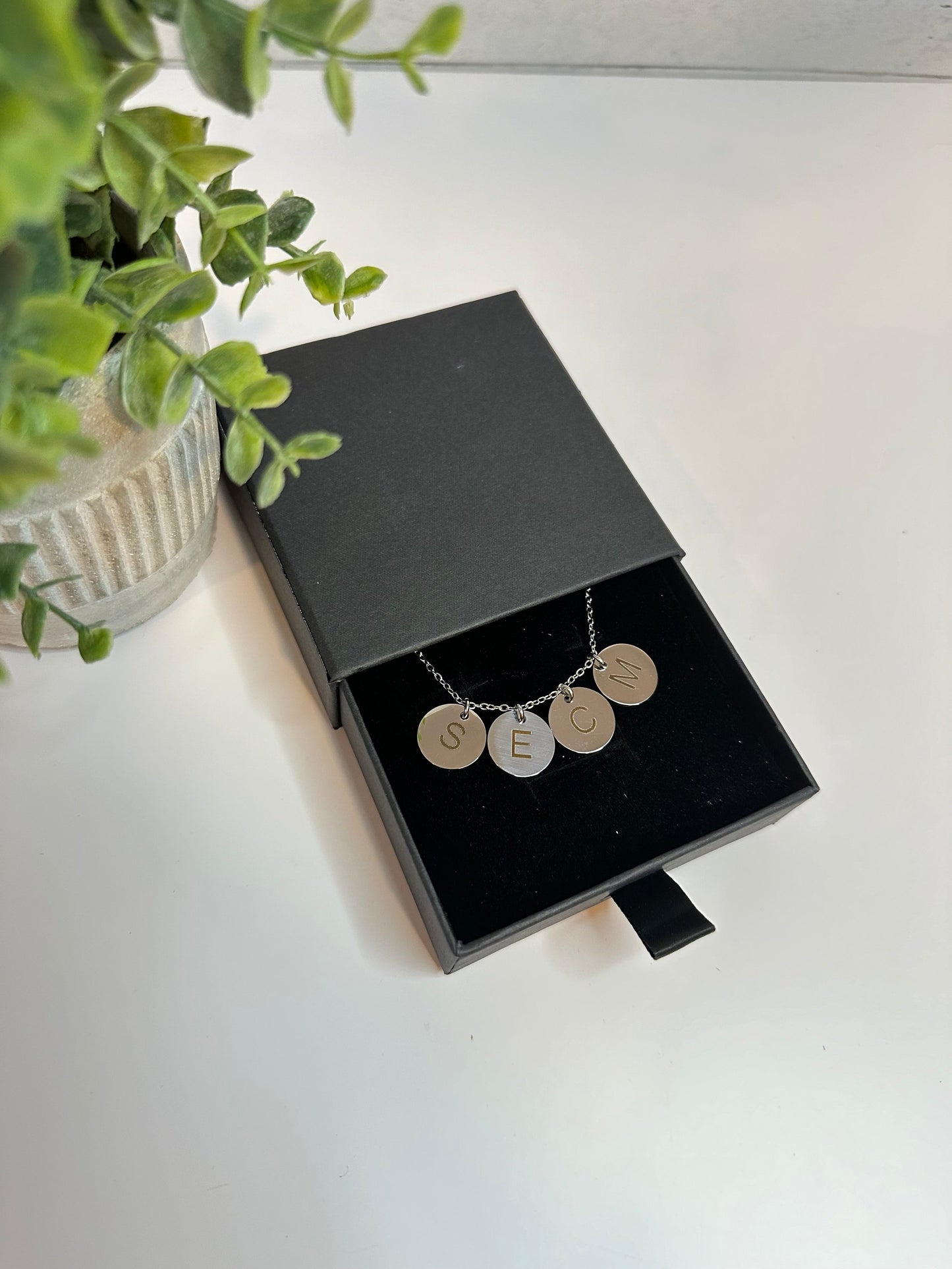 ADD ON PENDANT - Engraved Circle Pendant
