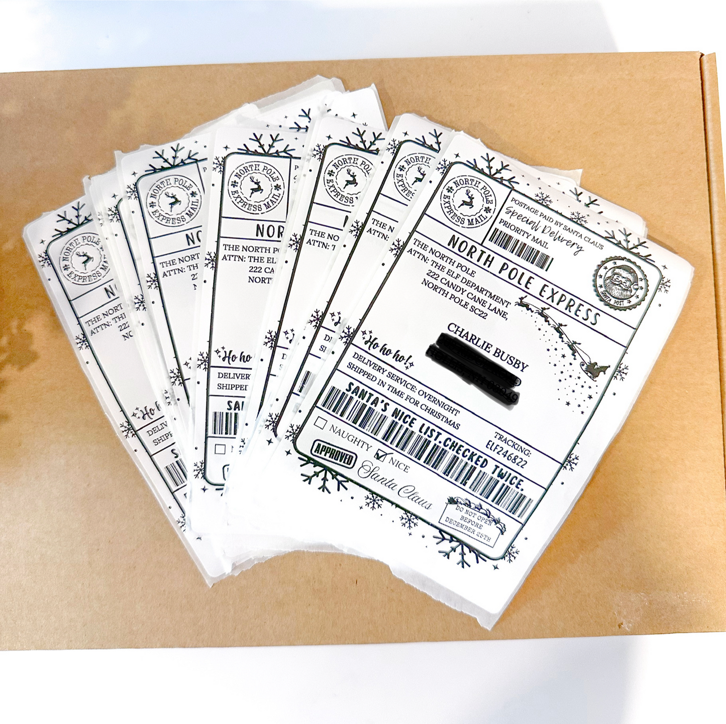 Santa's Shipping Label