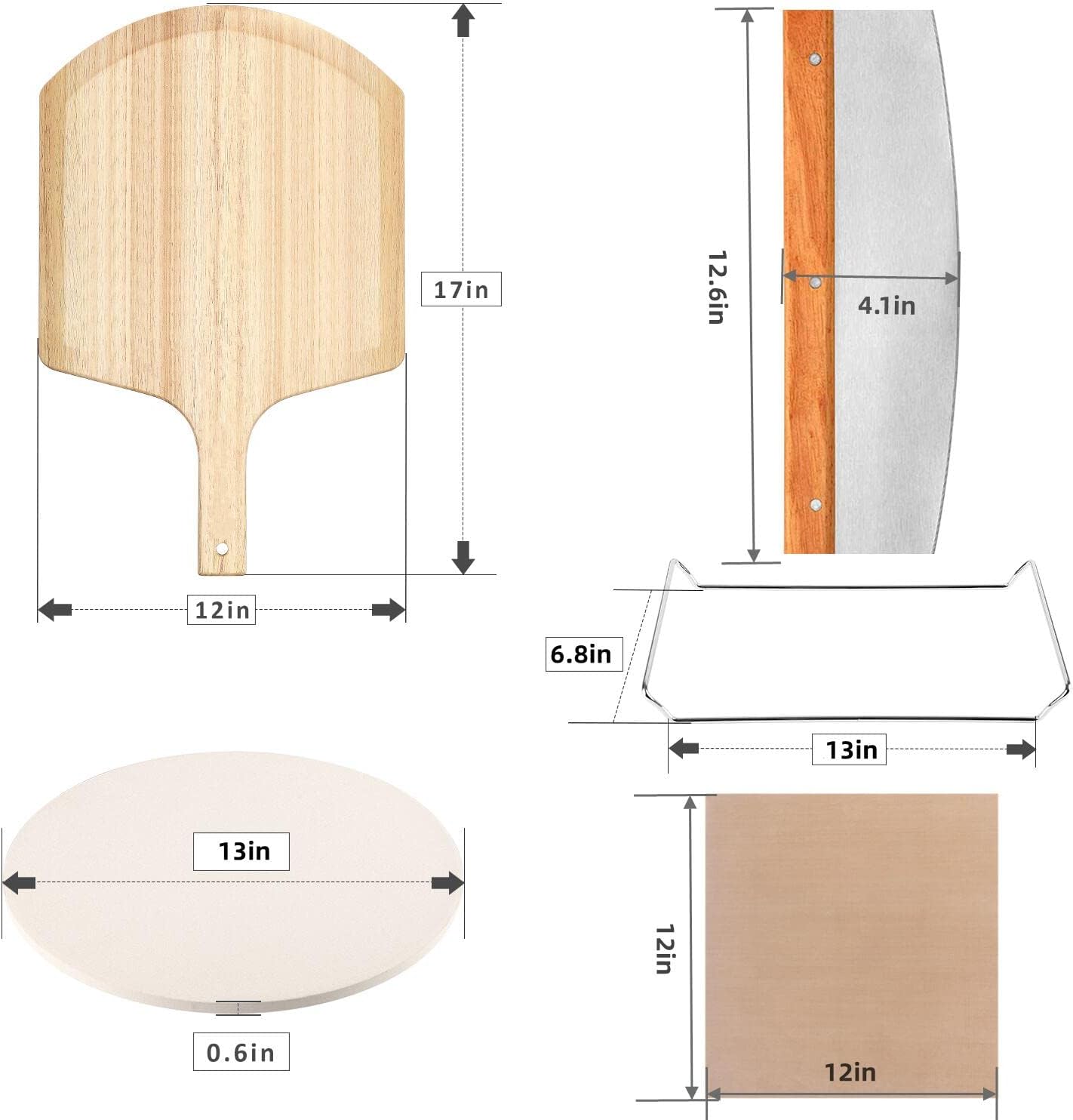 5 Piece Pizza Set