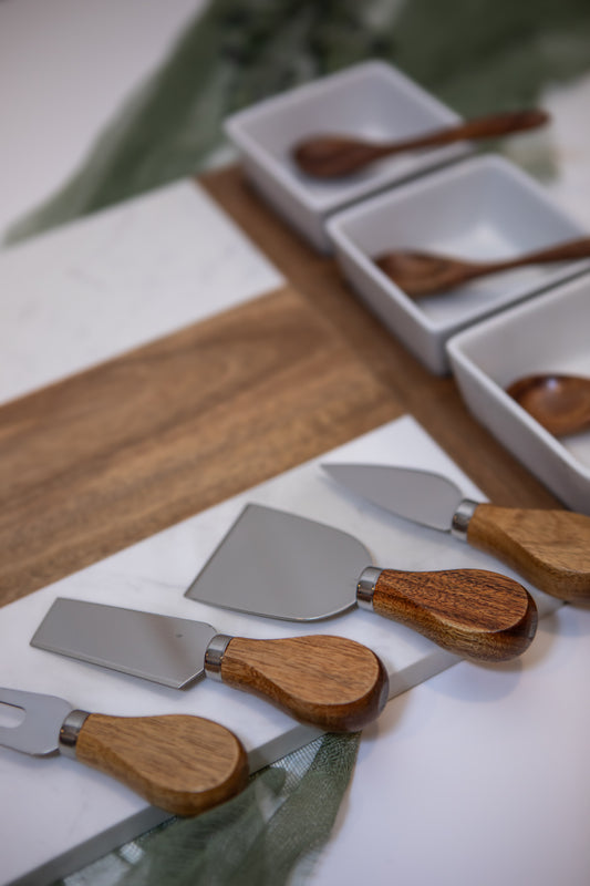 Custom Marble & Wood Charcuterie Board – Personalized Gift