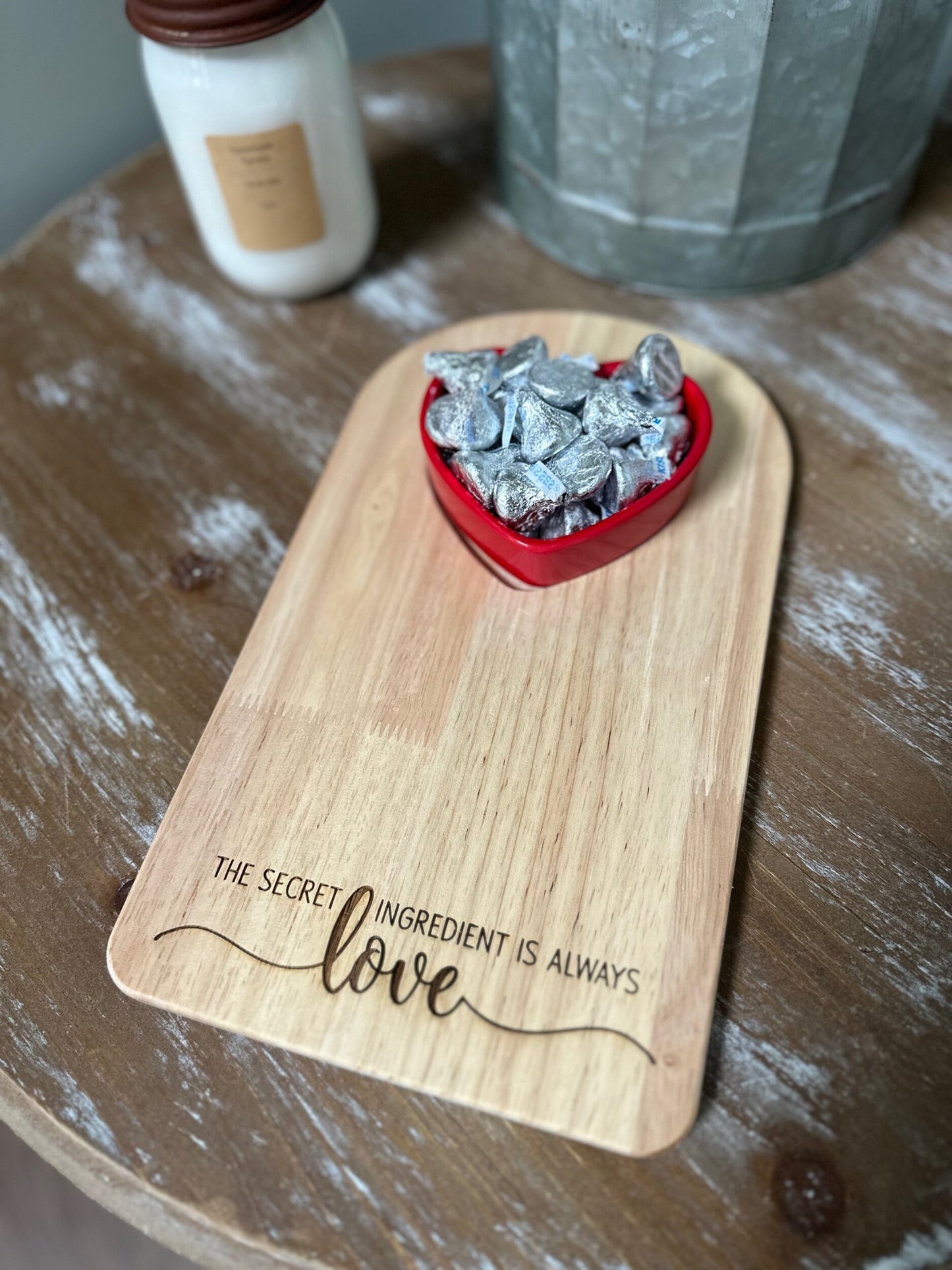 Valentine's Heart Bowl Board