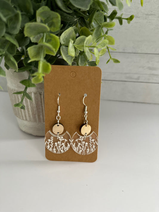 Wildflower/Lavender Earrings