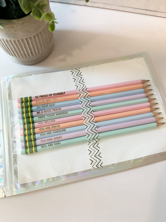 Positive Affirmation Set of Pencils