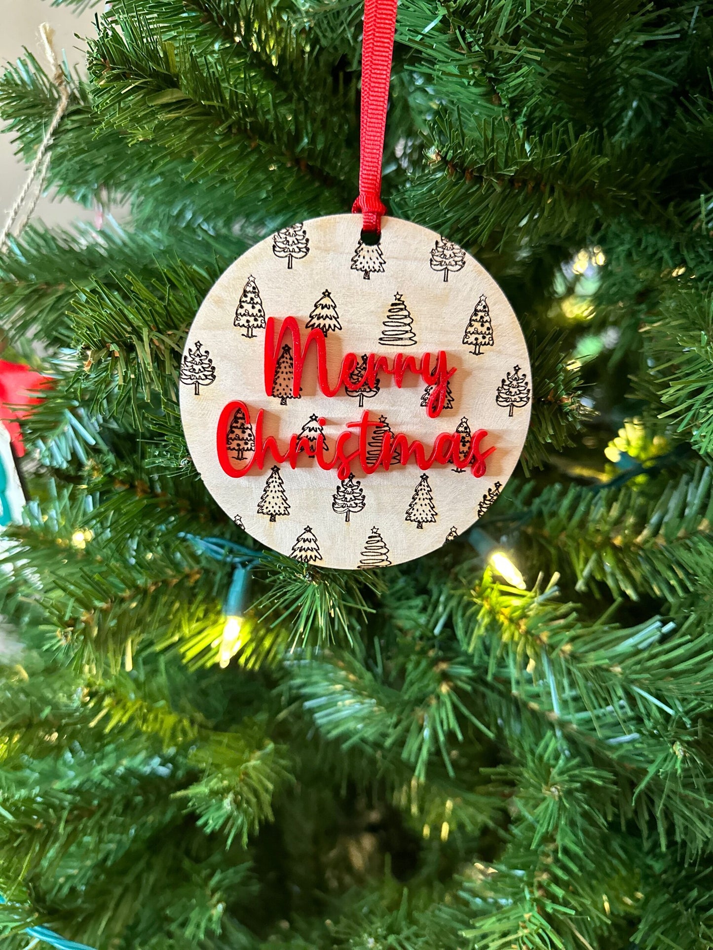 Christmas Doodle Ornament