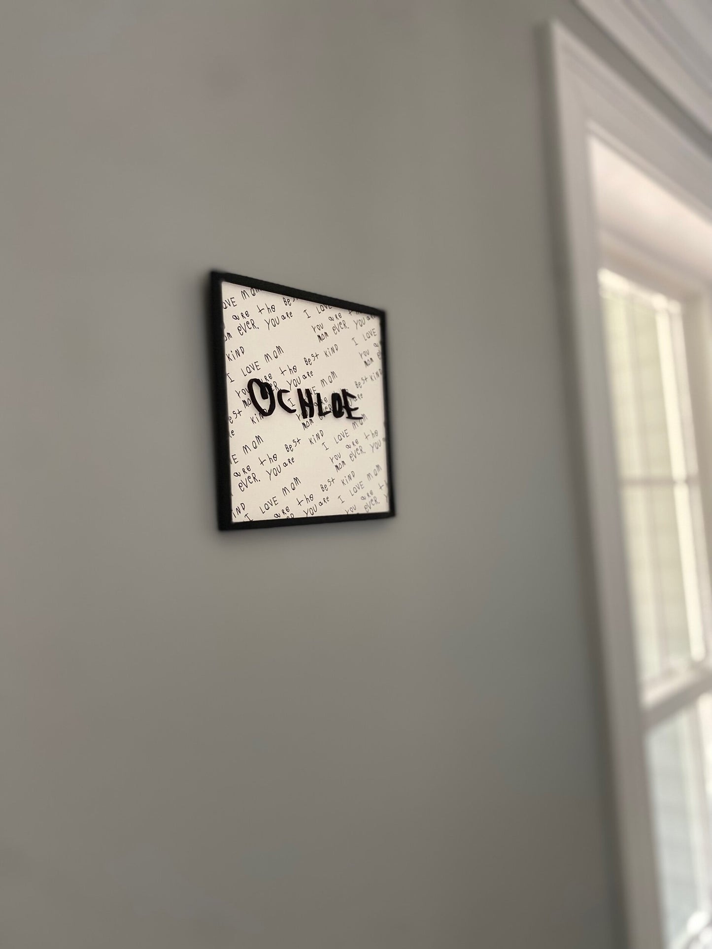 Handwritten Note Desktop/Wall Hanging Sign