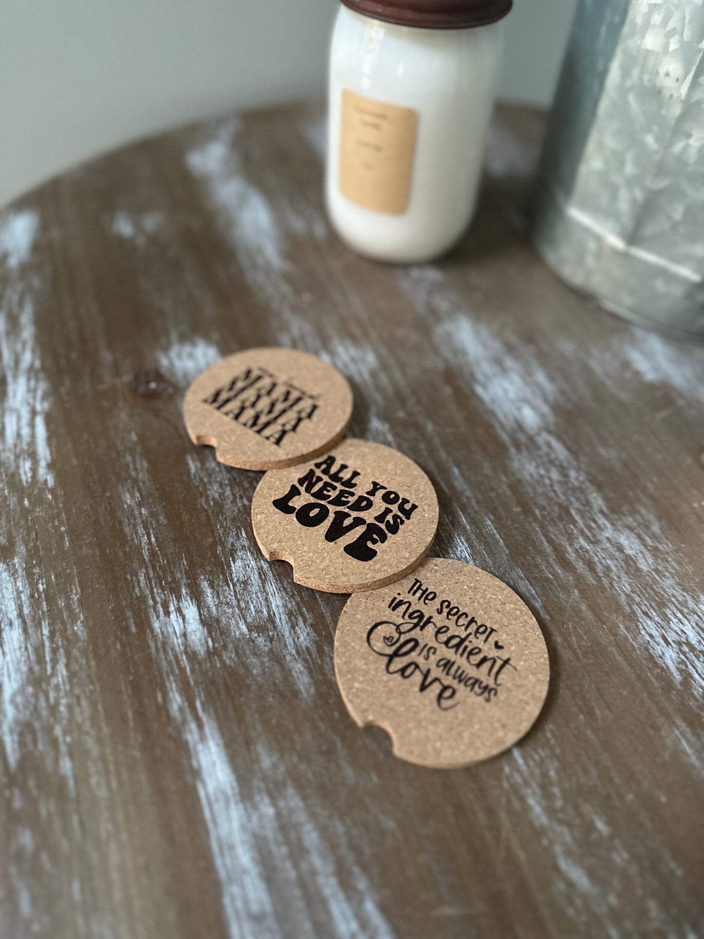 Valentine's Car Coasters (set of 2)