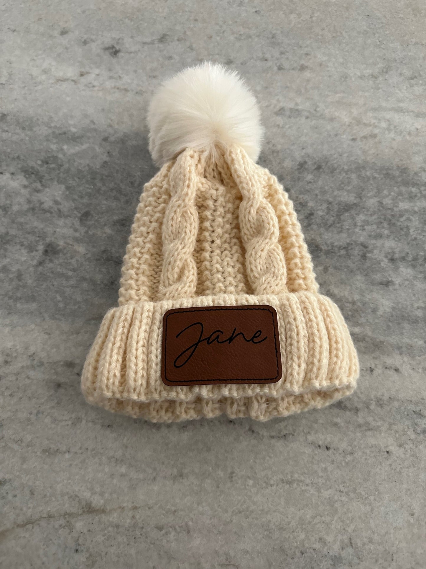 Personalized Pom Pom Hat (Toddler/Kid)