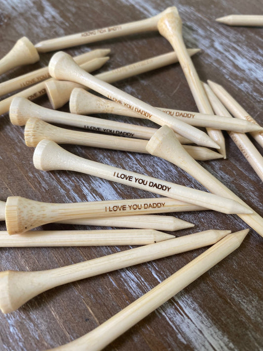 Natural Wood Golf Tees