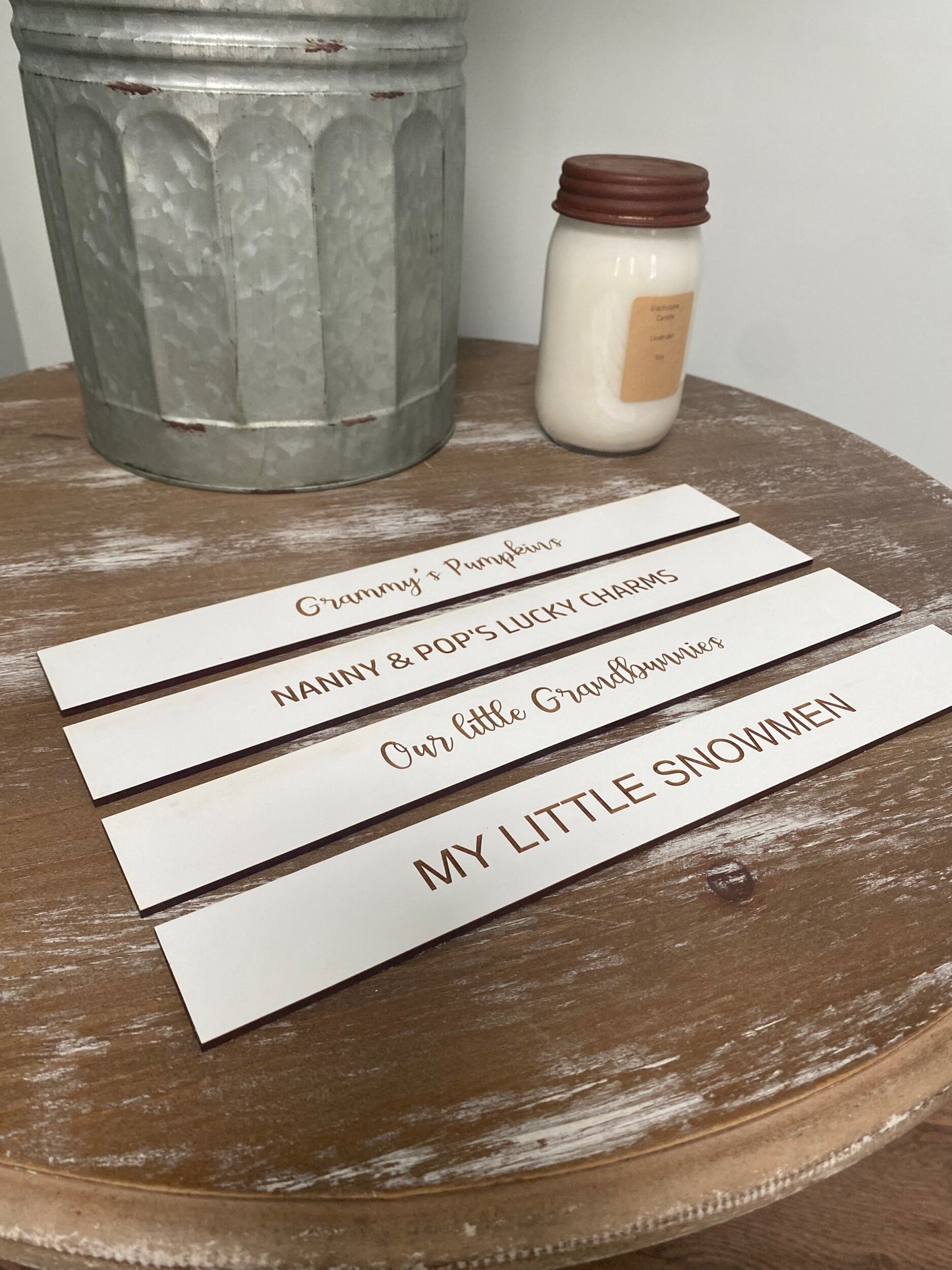 Interchangeable Tabletop Sign