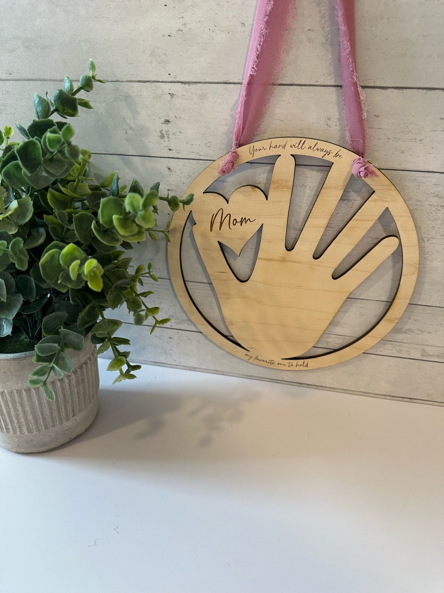 Mother’s Day Handprint Hanging Sign