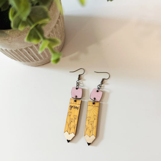 Pencil Hanging Earrings