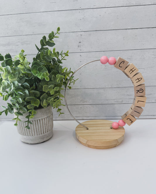 Personalized Abacus Name Loop Decor *PRESALE*