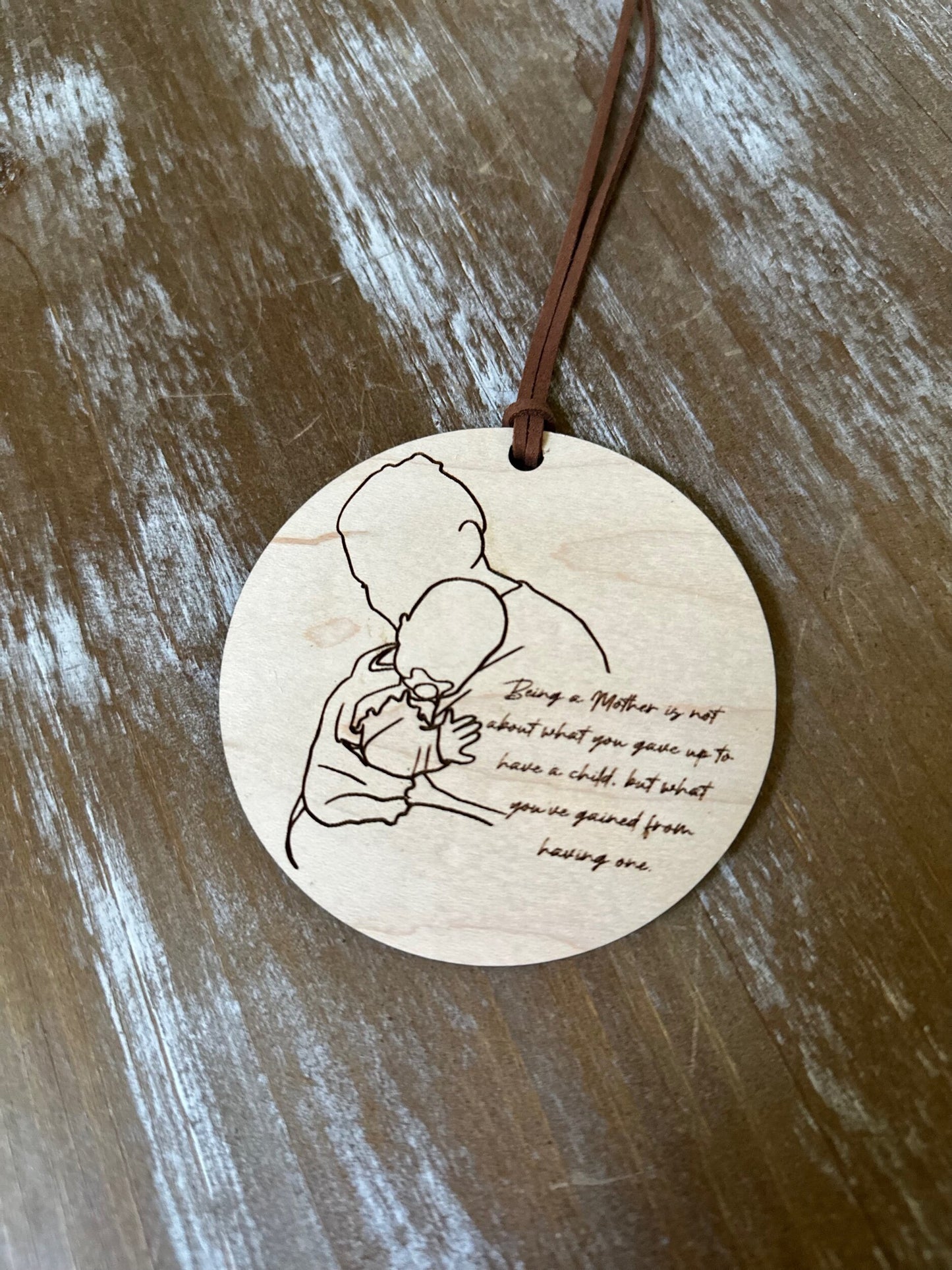 Line Drawing, Minimalist Family Art, Photo Line Drawing Ornament