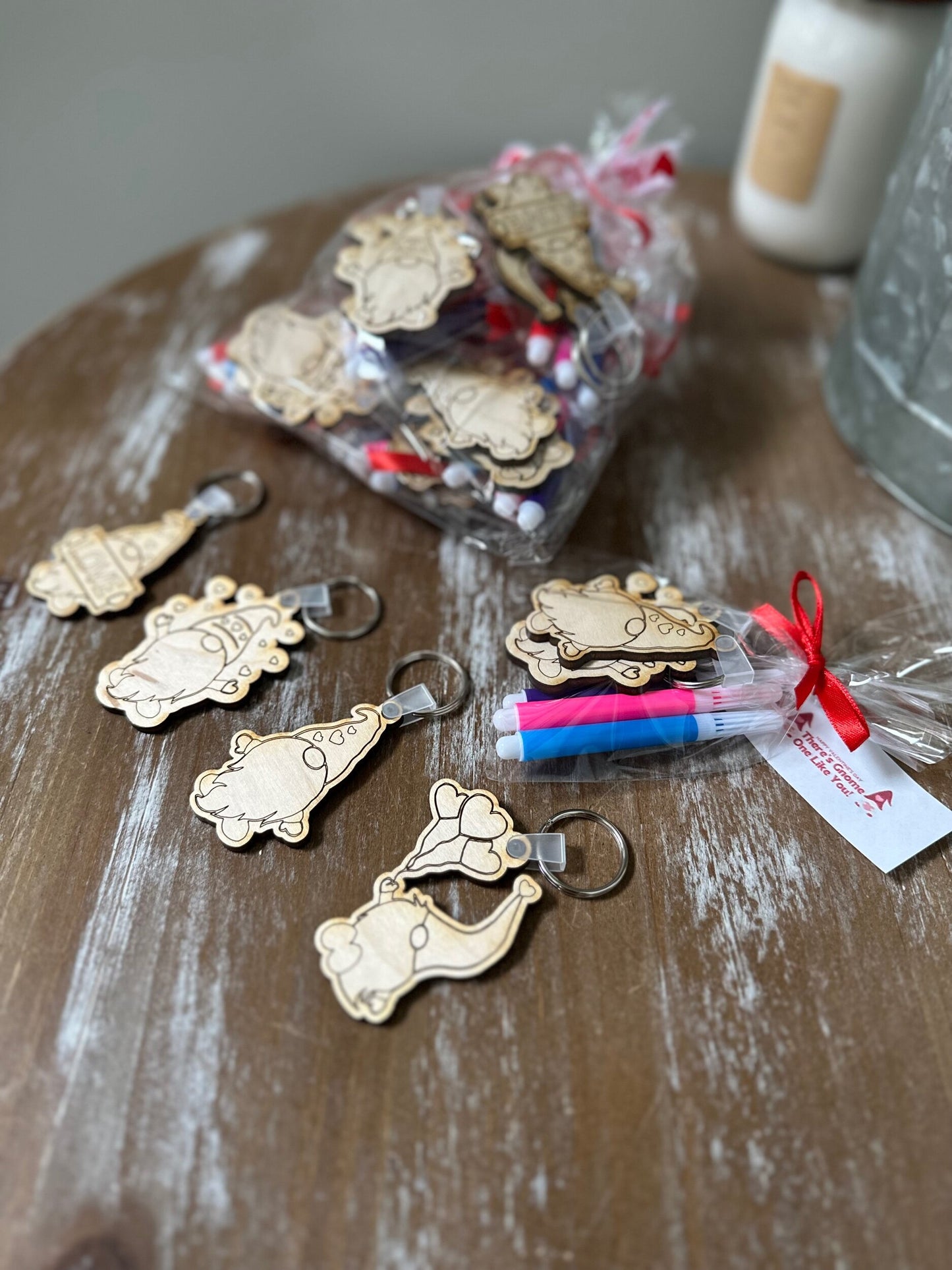 DIY Gnome Keychain Valentine