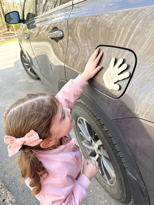 Handprint Car Toddler Safety Magnet