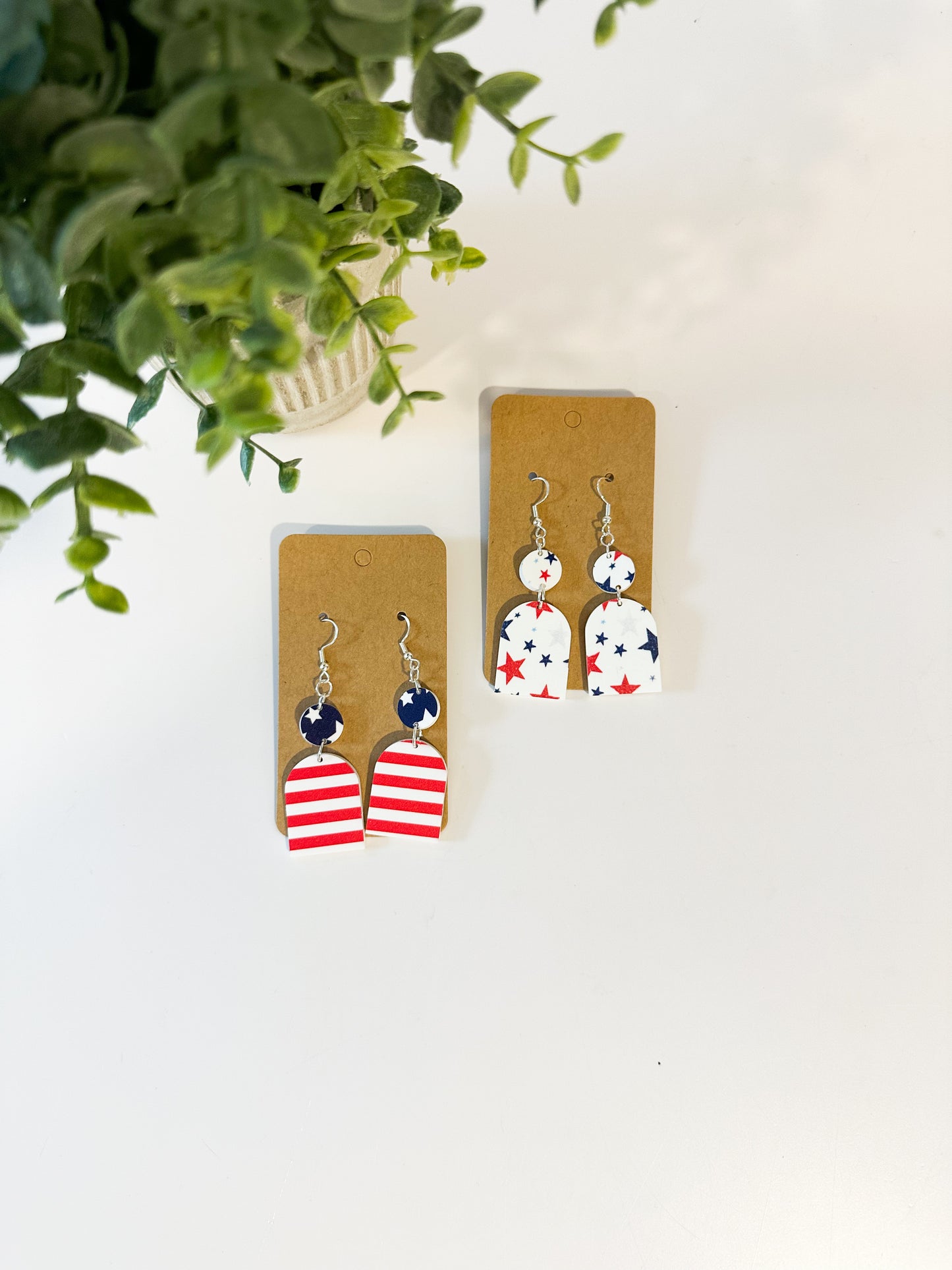 Fourth Of July, American Flag, America Earrings
