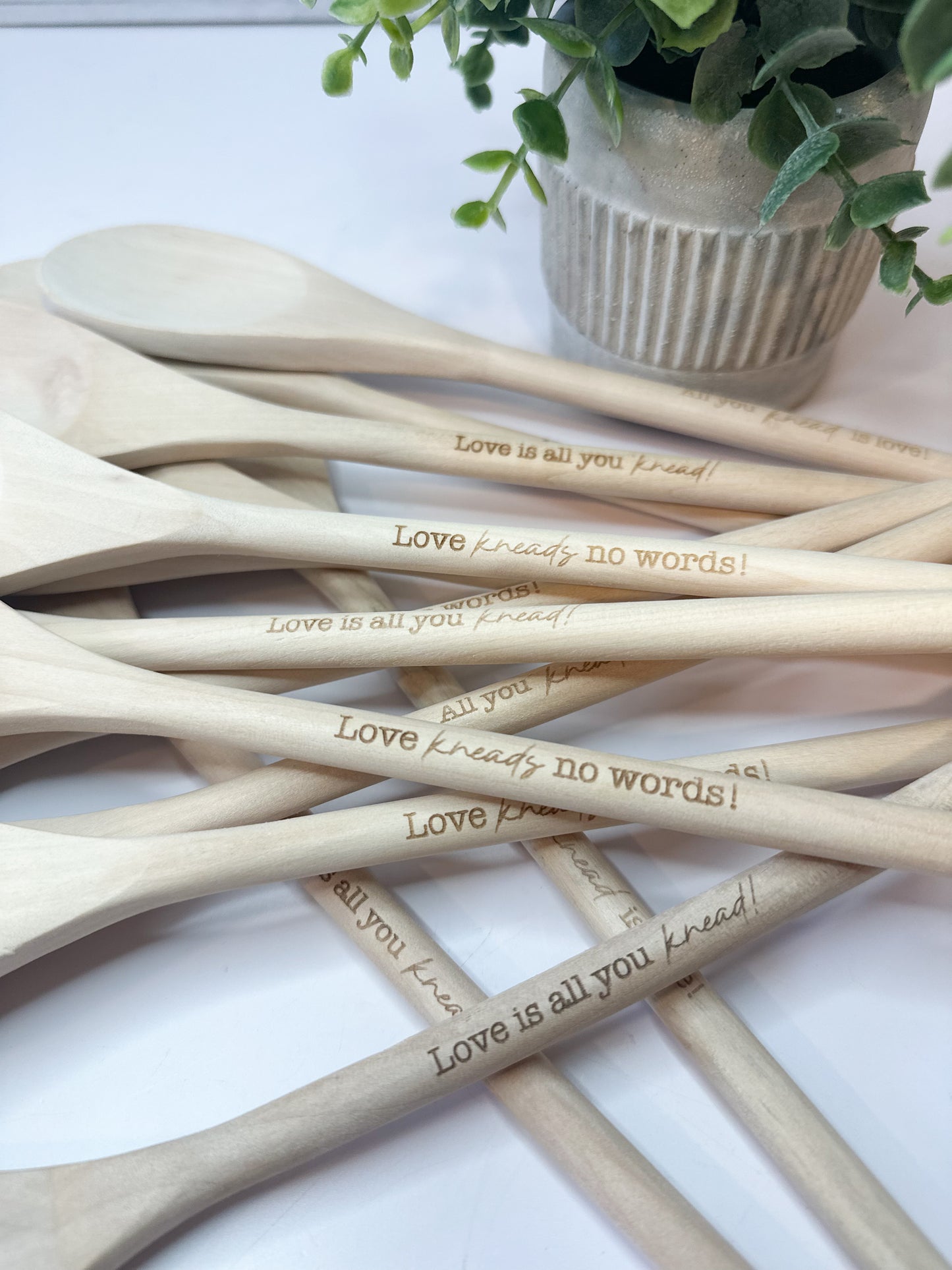 Valentine's Engraved Wood Spoon