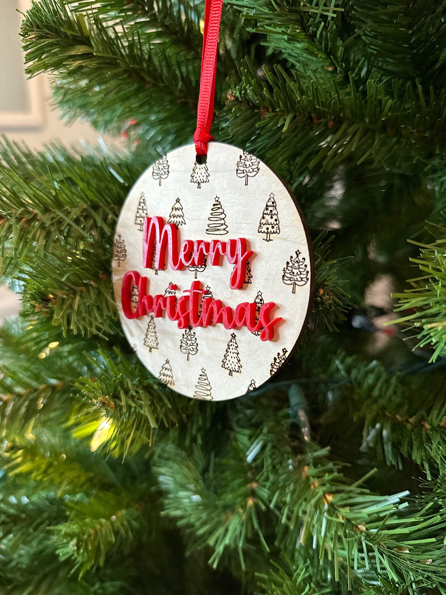 Christmas Doodle Ornament