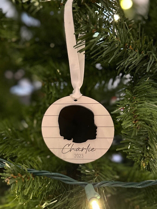 Silhouette Face Ornament