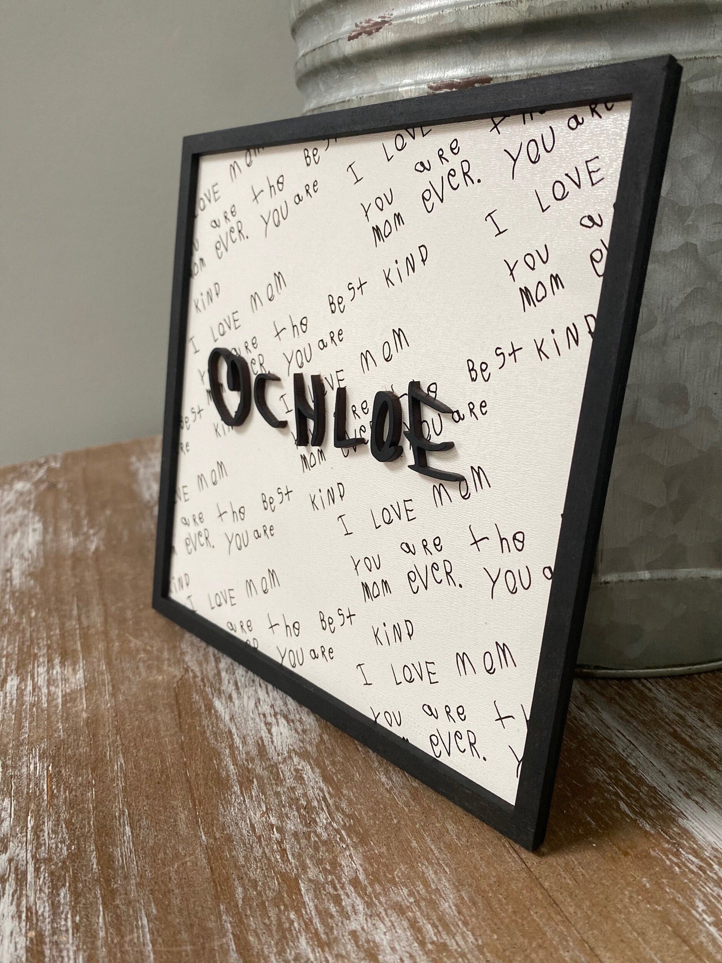 Handwritten Note Desktop/Wall Hanging Sign