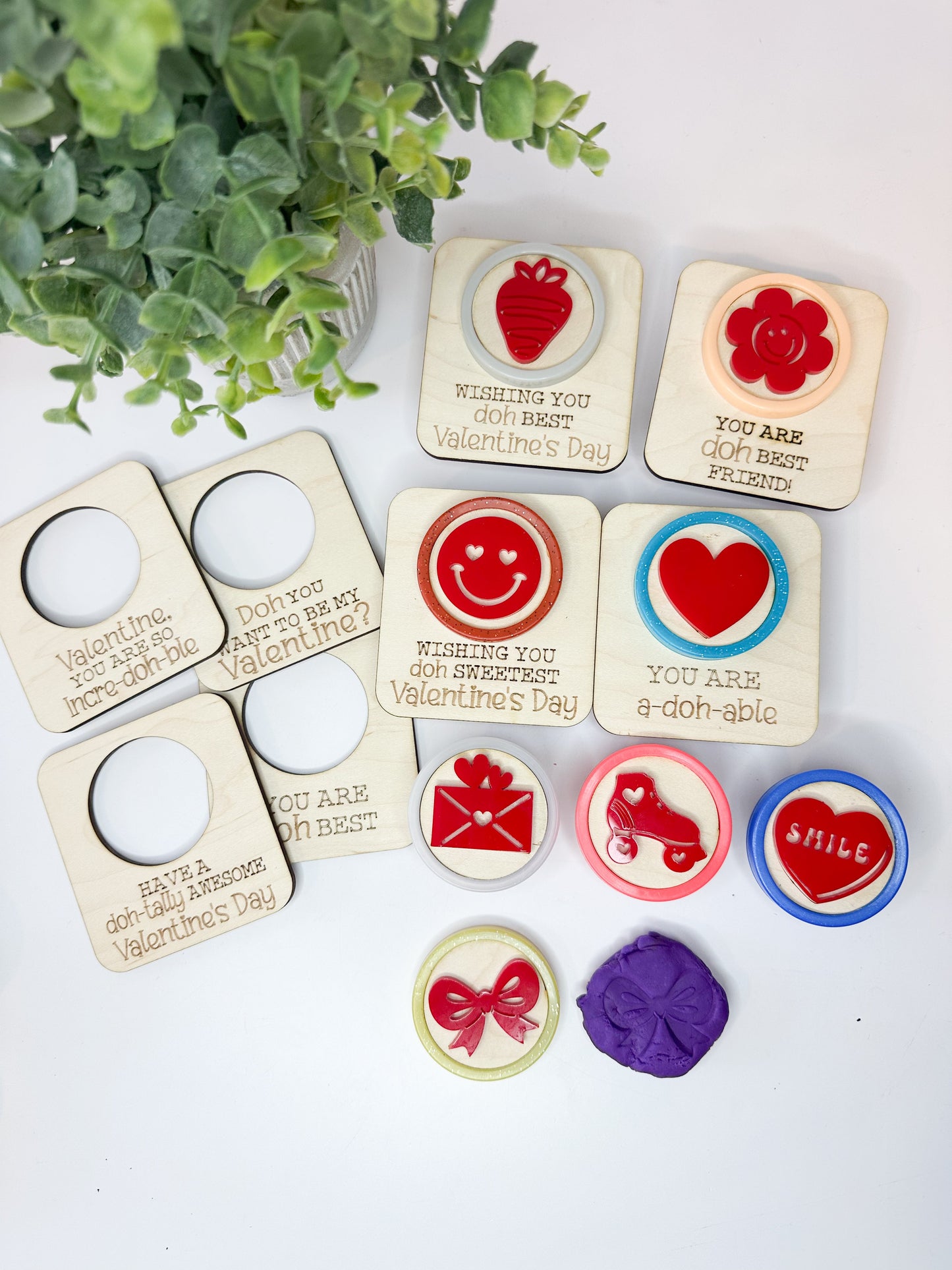 Valentine's Day Play Doh Stamp Sets