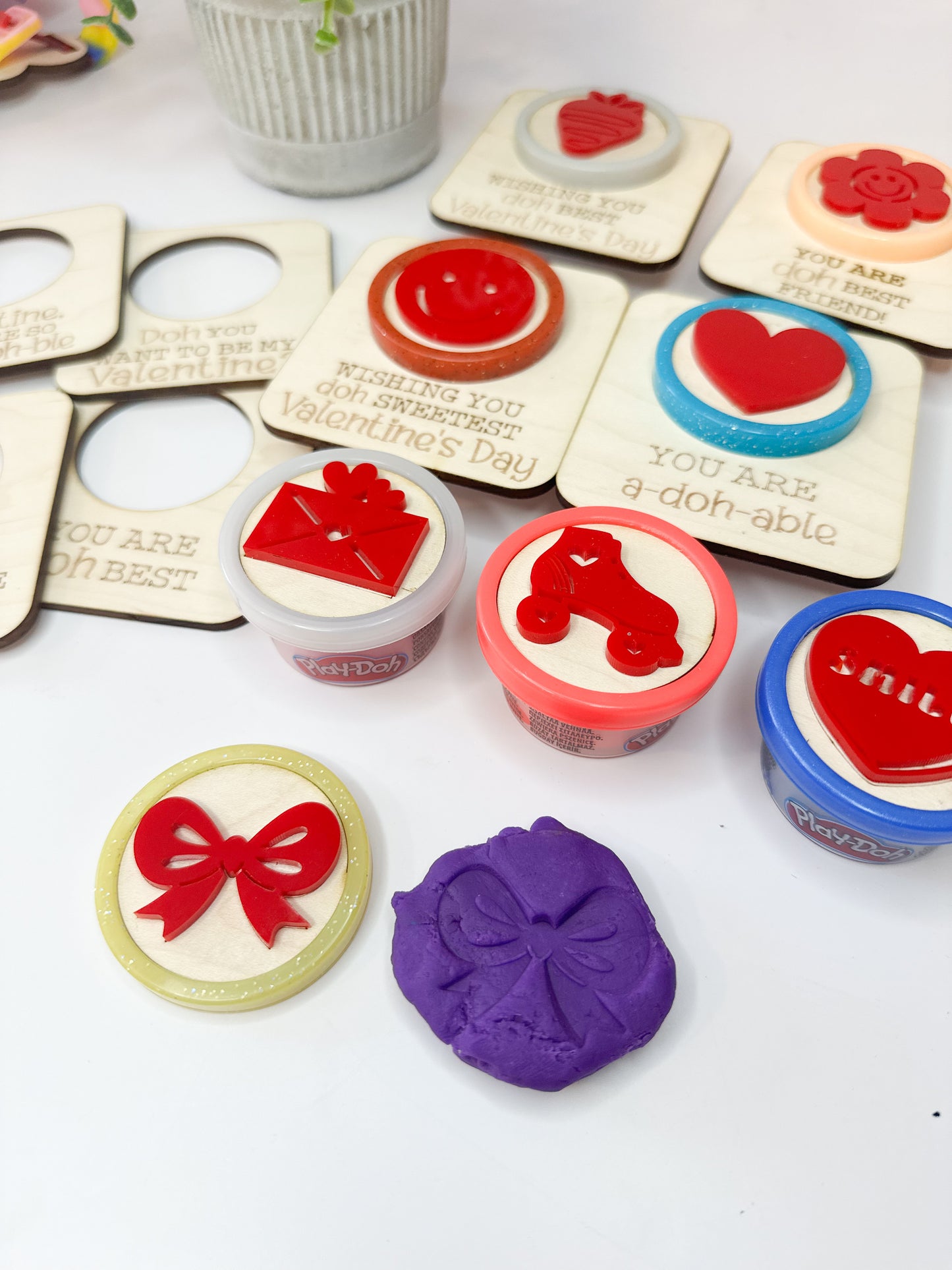 Valentine's Day Play Doh Stamp Sets