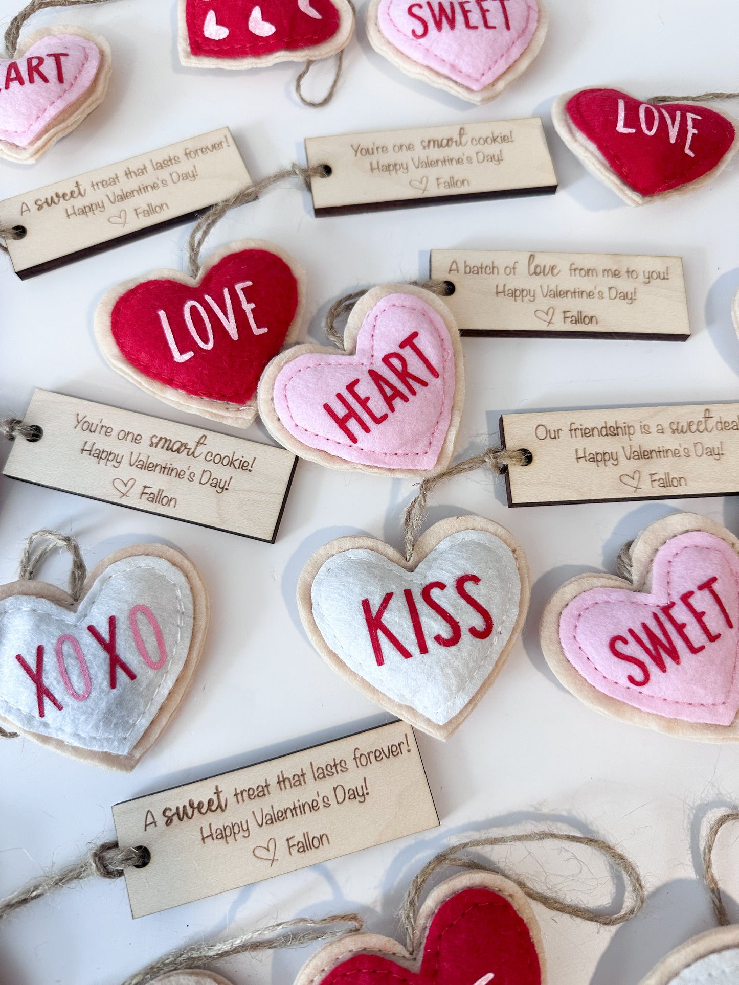 Class Valentines: Felt Cookies