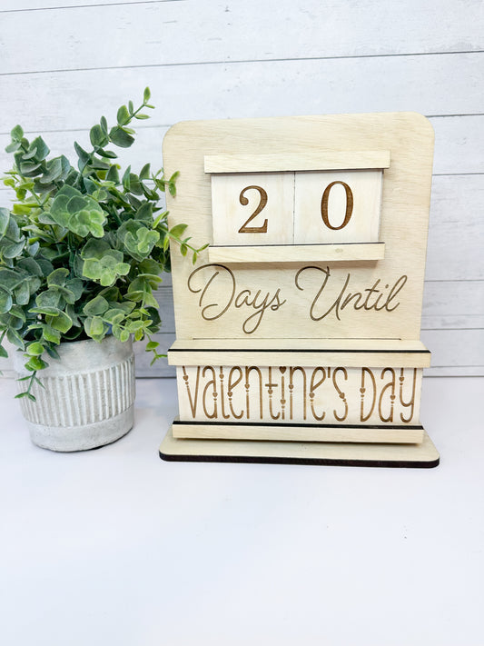 Wood Countdown for Holidays / Special Events