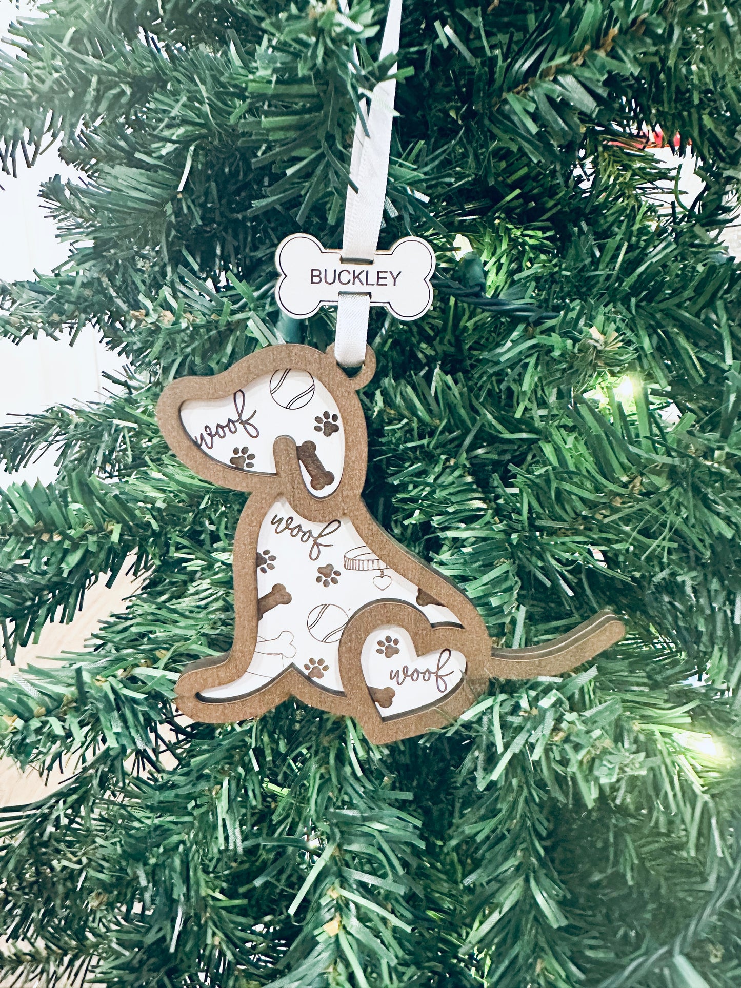 Personalized Dog Ornament