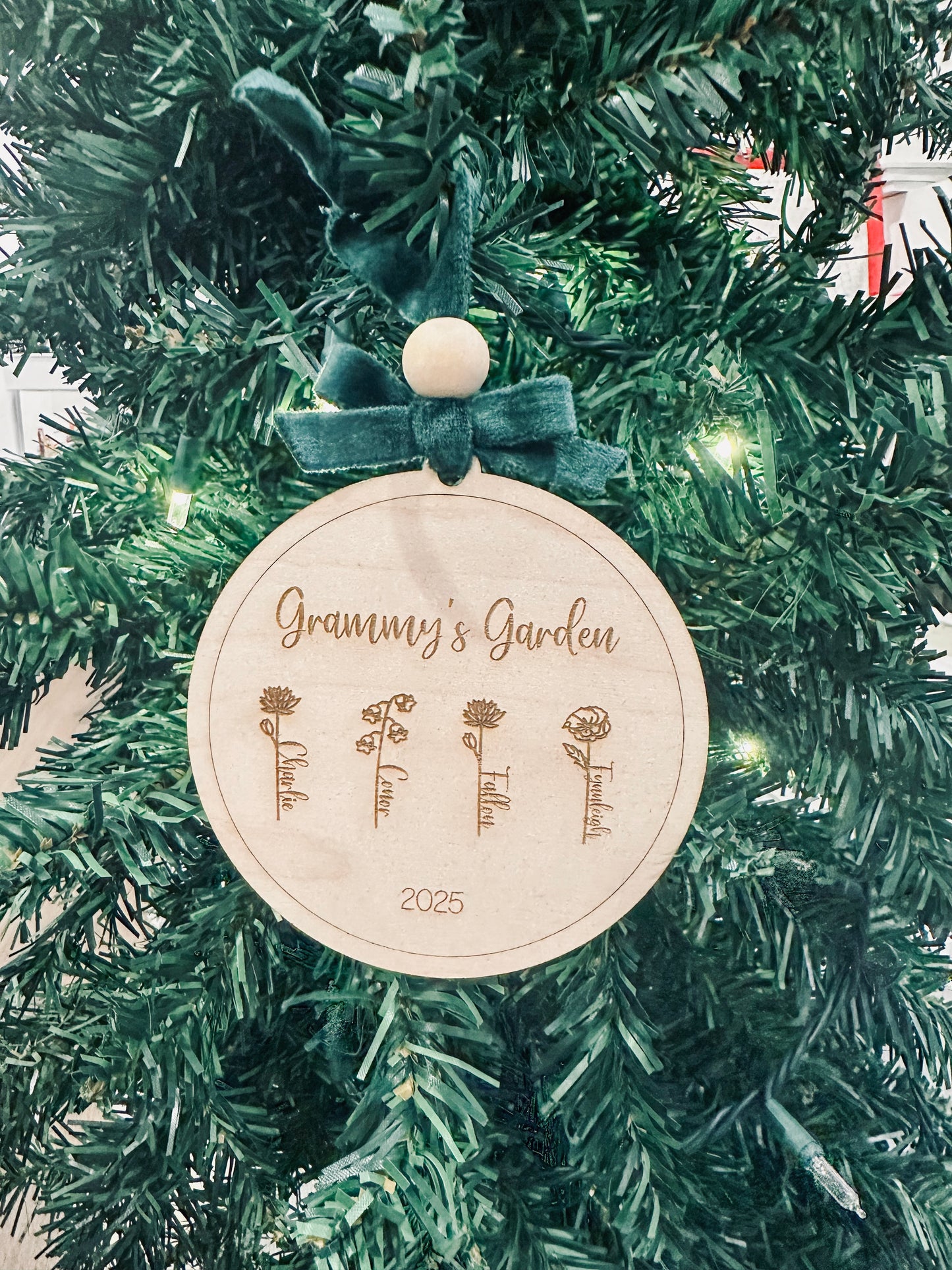 *Grandma's* Garden Birth Month Floral Ornament