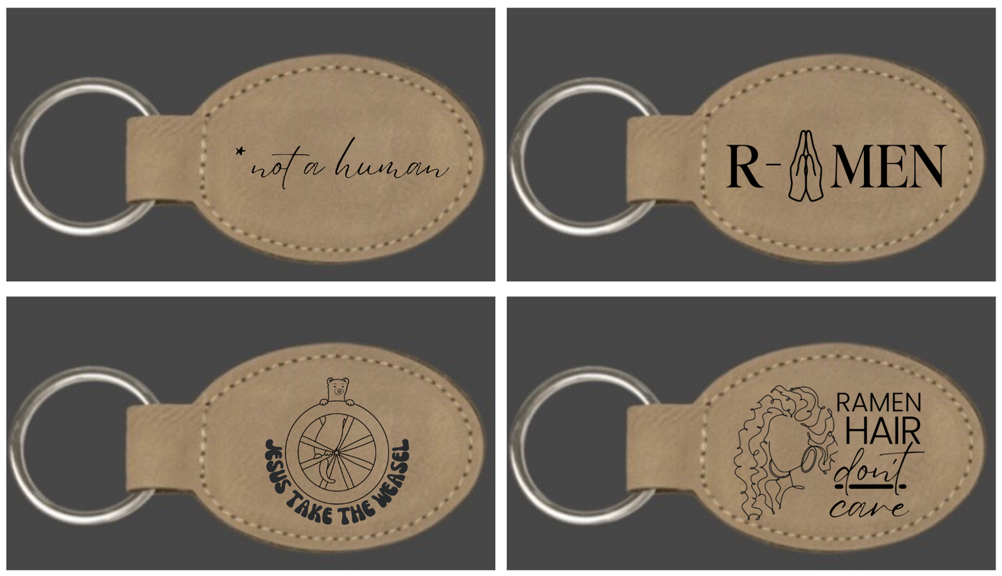 Milestones & Motherhood Leatherette Keychain